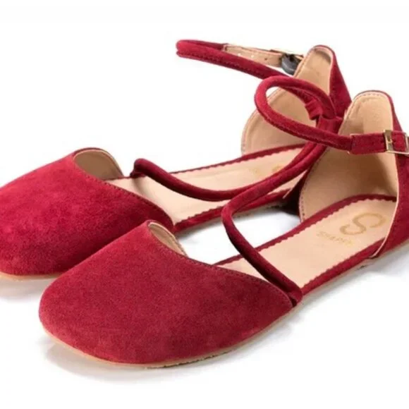 Shapen Orchid flats Bordeaux sz 39 - Picture 3 of 4